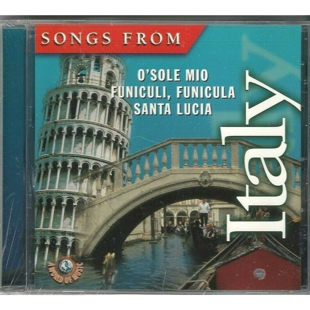 Vintage CD Songs From Italy O'Sole Mio Funiculi Funicula Santa Lucia...